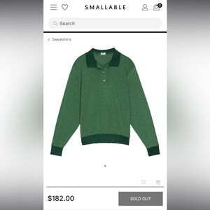 NWOT Donni vintage polo sweatshirt